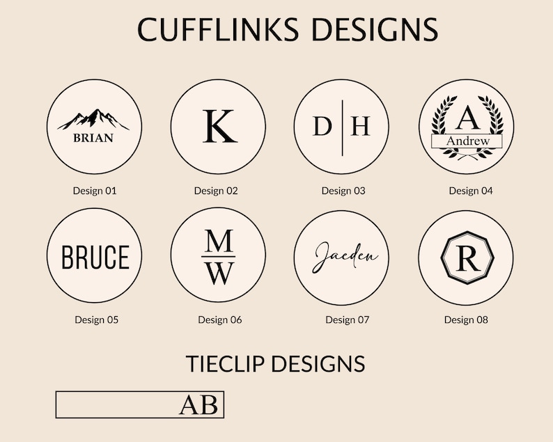 Manschettenknöpfe-Krawattenklammer-Box für Trauzeugen, personalisiertes Manschettenknöpfe-Krawattenklammer-Set, Monogramm-Hochzeitsaccessoires für Trauzeugen, Vater, Platzanweiser Bild 5