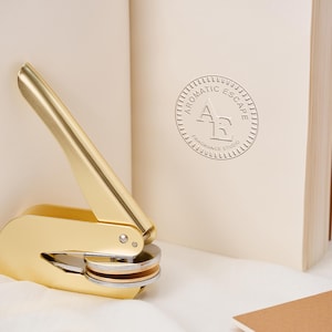 Aangepaste logo reliëfstempel, embleem embosser voor bedrijf, bedrijfsstempel, gepersonaliseerde zakelijke embosserzegel, maak je merk naar een hoger niveau