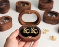 Personalized Cufflinks for Groomsmen, Custom Initial Cufflinks, Wedding Gift for Groom, Best Man Proposal, Engraved Gift for Him product logo