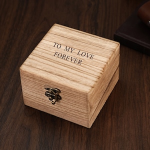 Regalo de boda personalizado para marido, caja de reloj grabada para él, reloj de madera personalizado para regalo de aniversario, regalo para hombres, regalo para mujeres imagen 8