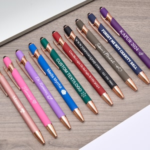 Custom engraved pen, personalized writing instrument, teacher gift, retirement gift, engagement gift, holiday present, bridesmaid gift
