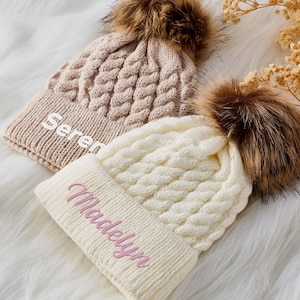 Custom Knit Name Hat, Personalized Winter Beanie for Babies, Toddlers, and Kids, Handmade with Love, Perfect for Gifting or Keeping Warm