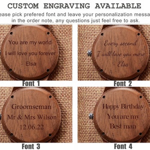 Wooden Watch Box For Men,Personalised Watch Box for Fathers Day Gift, Customised Wood Watch for Dad Husband Boyfriend image 9