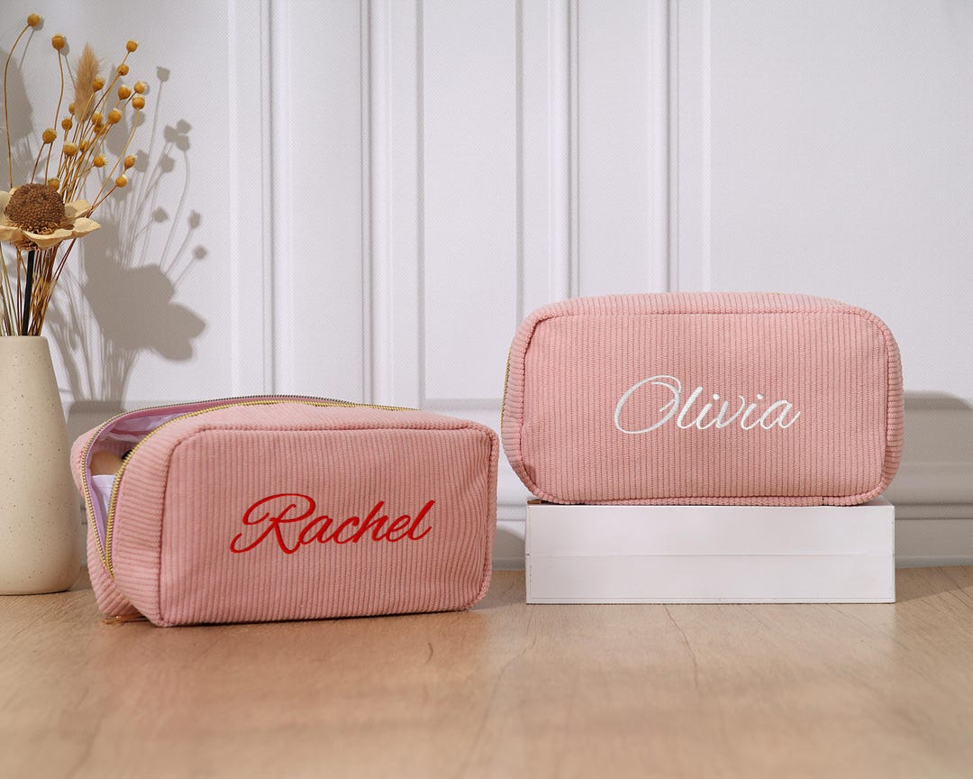 Borsa Trucco A Scacchi PAZIMIIK: Portatile Con Cerniera, Per Viaggio E Accessori (B-Verde, 17x9x7 Cm) - 3