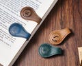 Engraved Magnetic Bookmark – Custom Leather Magnet Book Clip, Design with Name or Initials, Unique Book Accessories for Him or Her product logo