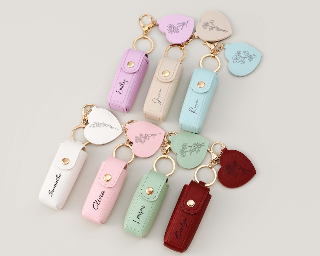 ANKROYU Portachiavi a Forma di Rossetto con Trucco in Cristallo, Portachiavi con Strass Borsa con Ciondolo Ciondolo Portachiavi Regalo, Ciondoli Borsa Per Borse