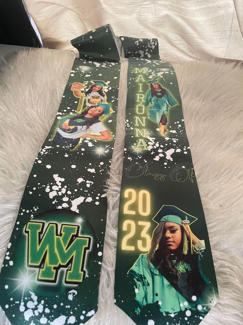 Graduate Stole Class of 2024 Graduation Neck Stole Custom Etsy