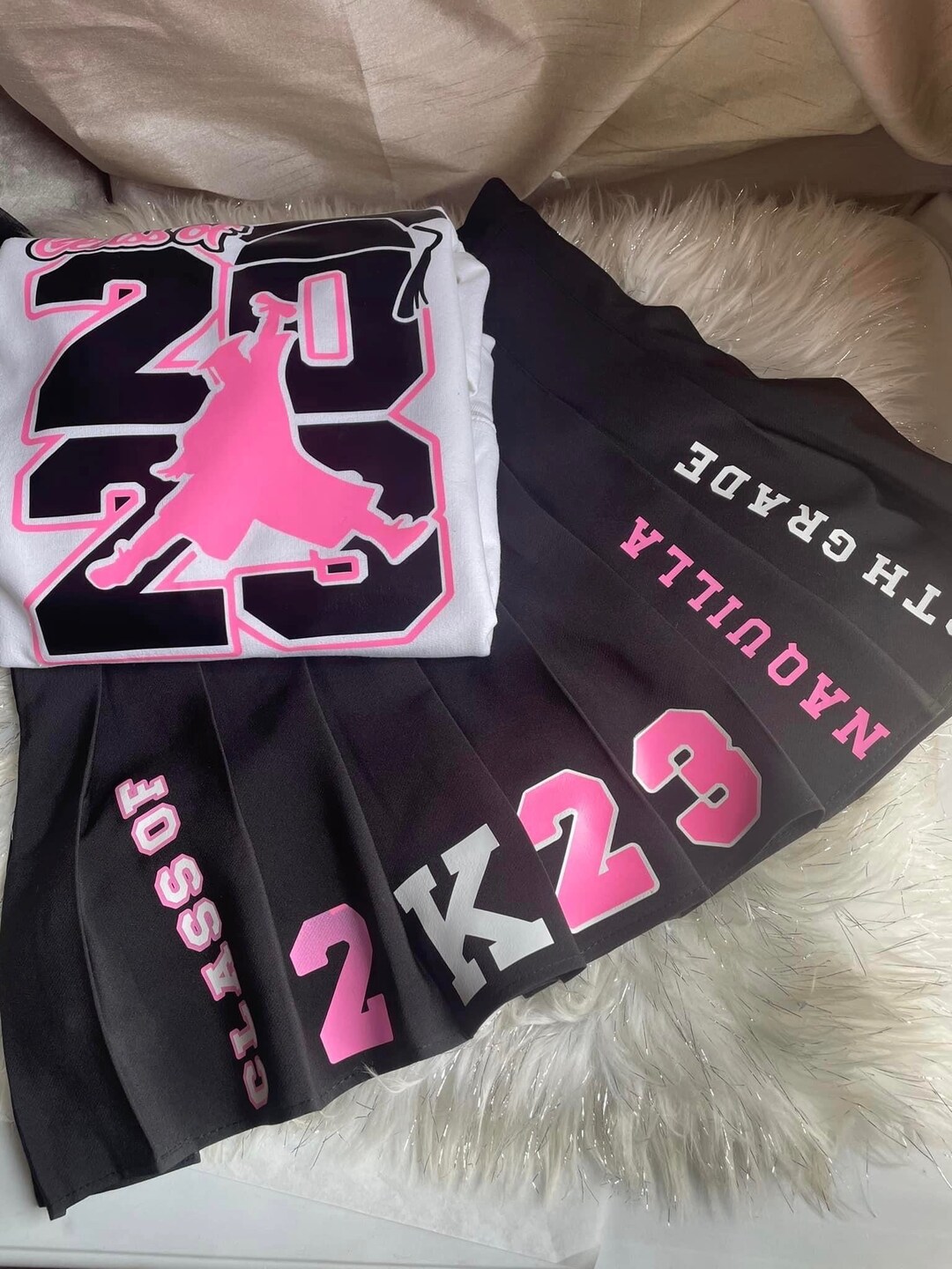 Senior Graduation Skirt Set 8th Grade Cheer Skirt Senior Etsy