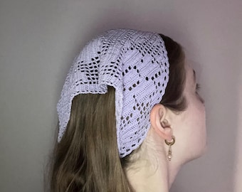 Filet Crochet Bandanna Pattern