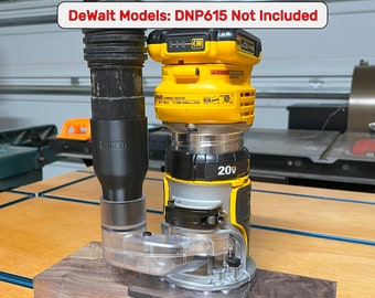 1-7/8" Hose Adapter for DeWalt and Milwaukee Trim Routers (DCW600B, DWP611, 2723-20)