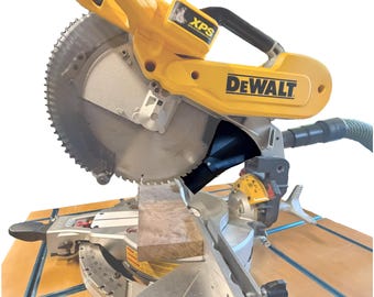 DeWalt Miter Saw Upgraded Dust Port - For DW716, DWS716, & DWS716XPS Miter Saws - Virtually No Mess