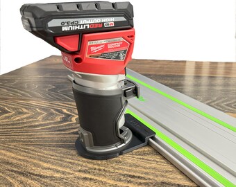 Guide Rail Adapter for Milwaukee 2723-20 Trim Router (Fixed Base)
