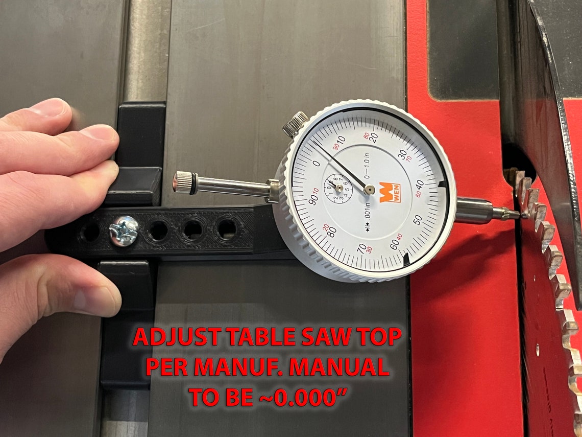 Table Saw Alignment Gauge Calibrate and Align Your Blade & Etsy