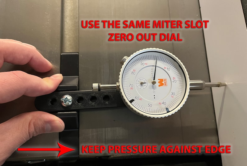 Table Saw Alignment Gauge Calibrate and Align Your Blade & Etsy