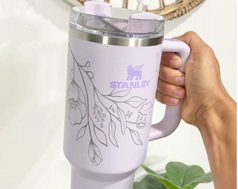 Orchid Stanley cup  Cute coffee cups, Trendy water bottles, Purple decor