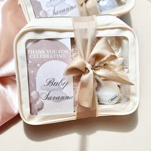 Custom Girl Baby Shower Prizes for Game Player Winner Goodie Bag for Attendee Bulk Gift Take Home Present for Hostess Thank You Gift Bag