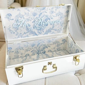 Keepsake Trunk Wedding Box Bride Wedding Memory Chest Storage Trunk ...