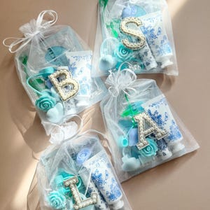 Bachelorette Party Favor Bag for Blue Theme Baby Shower Take Away Goody Bag Teen Birthday Party Decor Girl Tween Preppy Gift Bag for Preteen