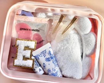 Kit regalo per pigiama party, kit coccole per una serata tra ragazze, borsa da asporto per la cura di sé, borsa spa per la cura della pelle per adolescenti di 11 anni