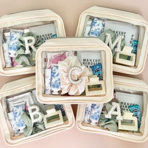 Makeup Bag for Bachelorette Party Hangover Kit Swag Bag Sage Wedding Bridal Shower Favor 30th Birthday Beach Trip Cosmetic Travel Bag Case