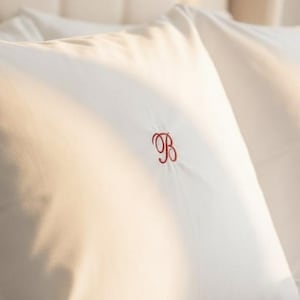 Personalized Monogram Pillowcase with Name Embroidered Initial Pillow Cover Housewarming Couple Gift Dorm College Teen Daughter Sweet 16