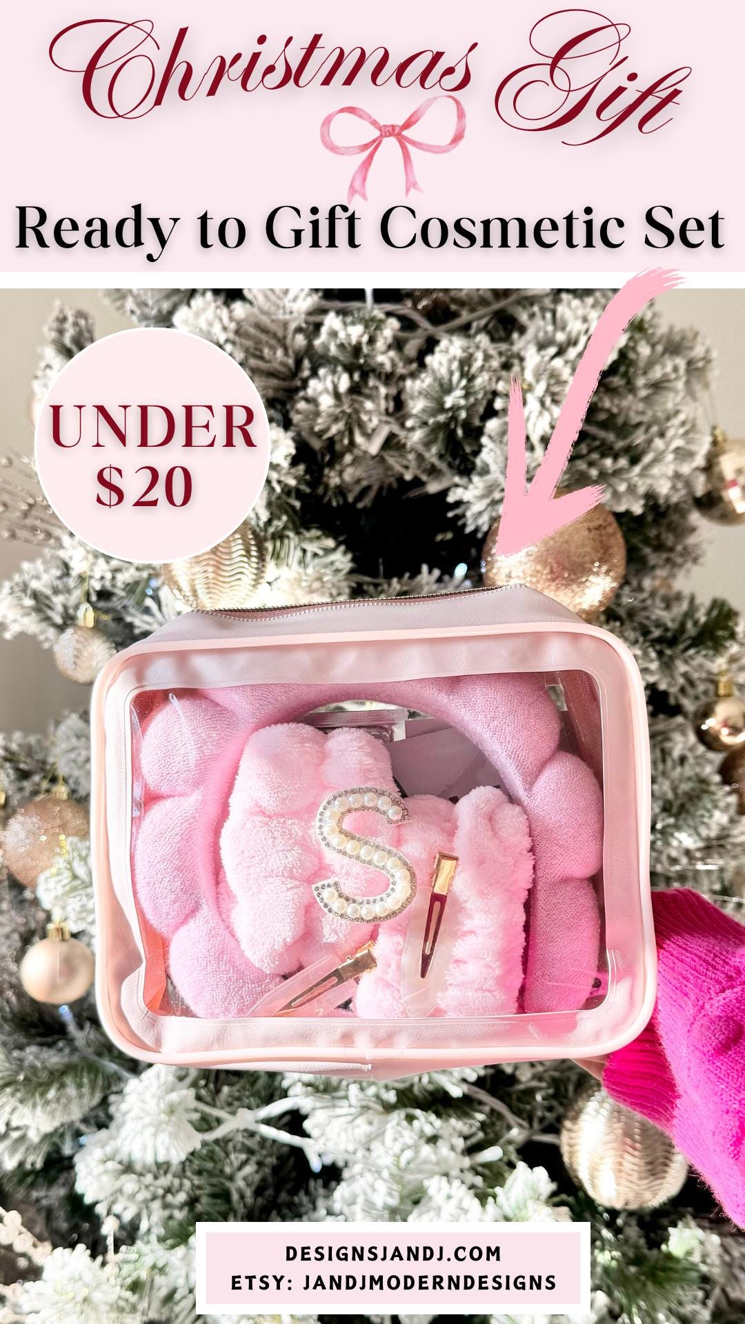 Personalized Care Package with Makeup Bag Bachelorette Party Gift Bag Party Favor for Teen Girl Slumber Party Pamper Spa Gift for Mom To Be