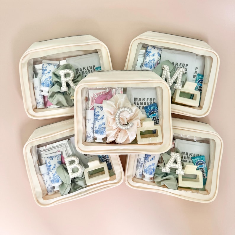 Cosmetic Bag for Bachelorette Party Hangover Kit Swag Bag Sage Wedding Gift Bridal Party Weekend Getaway Vacation Goodie Bags for Girls Trip coastal bachelorette merch sage color theme bridal shower goodie bag filler for lake weekend girls trip gifts