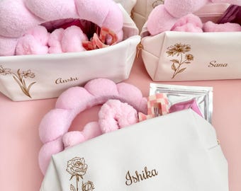 Personalized Spa Pamper Gift Set for Teen Sweet 16 Spa Party Favor for Tween Preppy Birthday Gift for At Home Spa Day Gift Friend Sleepover
