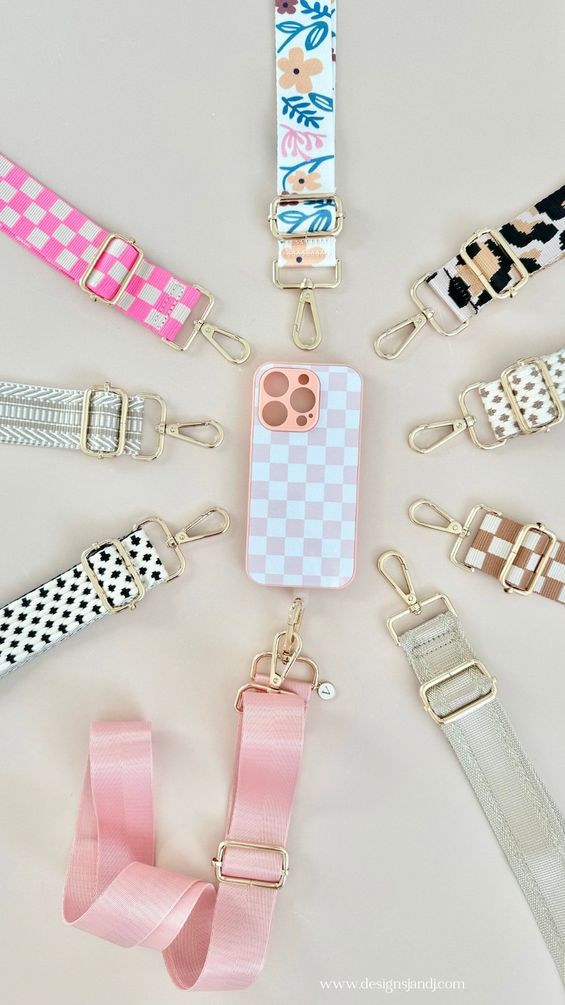Personalized Phone Crossbody Strap Adjustable Hand Free Phone Holder for Phone Accessory Stocking Stuffer Phone Carrier for Concert Festival crossbody iphone 15 case strap for shoulder carrier iphone holder pouch bag for iphone strap carrier iphone
