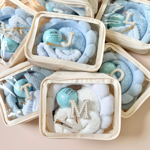 Preppy Girl Trip Gifts for Last Toast on the Coast Bachelorette Party Favor Spa Kit Gift for Blue Theme Party Bags for Beach Wedding Gifts