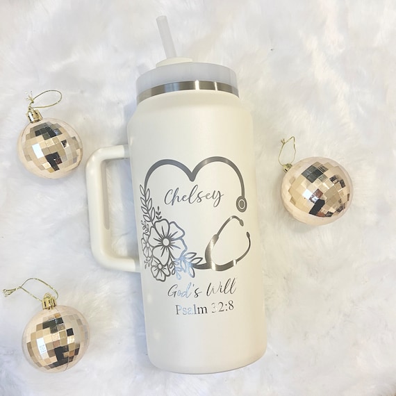 Engraved Stanley Tumbler H2.0, Personalized Stanley Quencher, Gift for Her,  Personalized Gift, Custom Stanley Mug, Floral Stanley Tumbler -  Canada