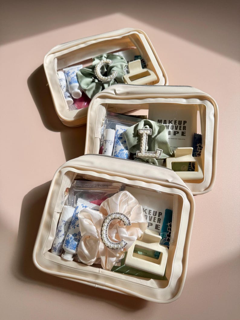 Cosmetic Bag for Bachelorette Party Hangover Kit Swag Bag Sage Wedding Gift Bridal Party Weekend Getaway Vacation Goodie Bags for Girls Trip coastal bachelorette merch sage color theme bridal shower goodie bag filler for lake weekend girls trip gifts