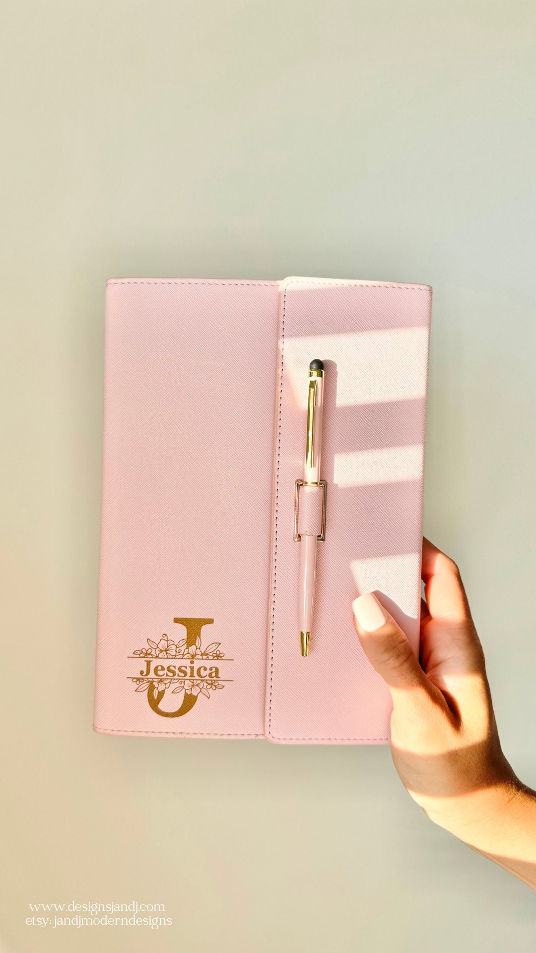 Personalized Refillable Portfolio Engraved Notebook College Graduation Gift Employee Appreciation Business Travel Journal Meeting Notepad