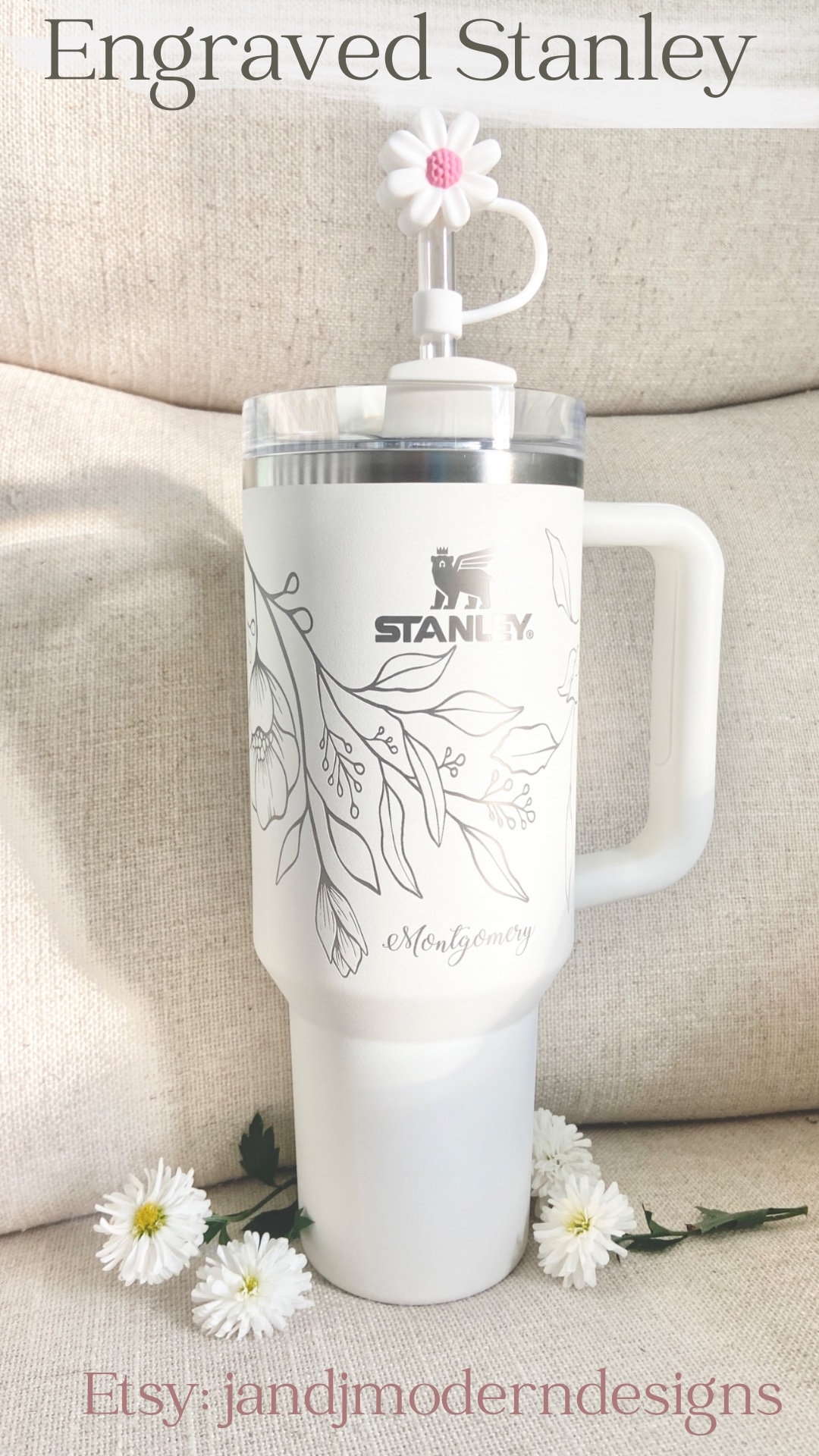 Wildflowers Custom Stanley Adventure Quencher 40 oz tumbler – Etch and Ember