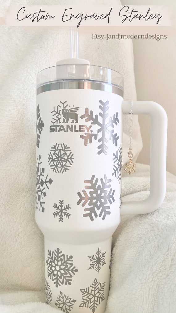 Custom Laser Engraved Stanley Dupe 40oz tumbler, fits in cup holder –  BUTTON BABBLE CREATIONS