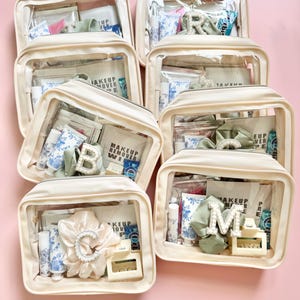 Cosmetic Bag for Bachelorette Party Hangover Kit Swag Bag Sage Wedding Gift Bridal Party Weekend Getaway Vacation Goodie Bags for Girls Trip coastal bachelorette merch sage color theme bridal shower goodie bag filler for lake weekend girls trip gifts