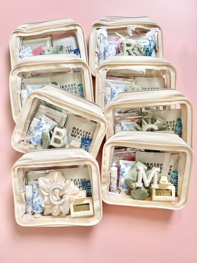 Cosmetic Bag for Bachelorette Party Hangover Kit Swag Bag Sage Wedding Gift Bridal Party Weekend Getaway Vacation Goodie Bags for Girls Trip coastal bachelorette merch sage color theme bridal shower goodie bag filler for lake weekend girls trip gifts