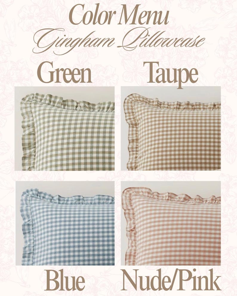 personalized gingham pillow sham custom monogram pillow embroidered initial decor ruffle edge pillow preppy bedroom accessory girls nursery room decor personalized baby girl room tween girl bedroom decor teen room makeover cottagecore home decor Southern style bedroom pillow personalized daughter room gift granddaughter bedroom gift preppy nursery bedding custom name pillow embroidered name sham gingham accent pillow feminine bedroom decor classic nursery accessory birthday gift vintage nursery