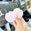 Set of 2 Car Coaster Preppy Cute Car Accessories for Daughter Sixteen Birthday Gift Trendy Car Decor Pink Car Accessory Gift for First Car