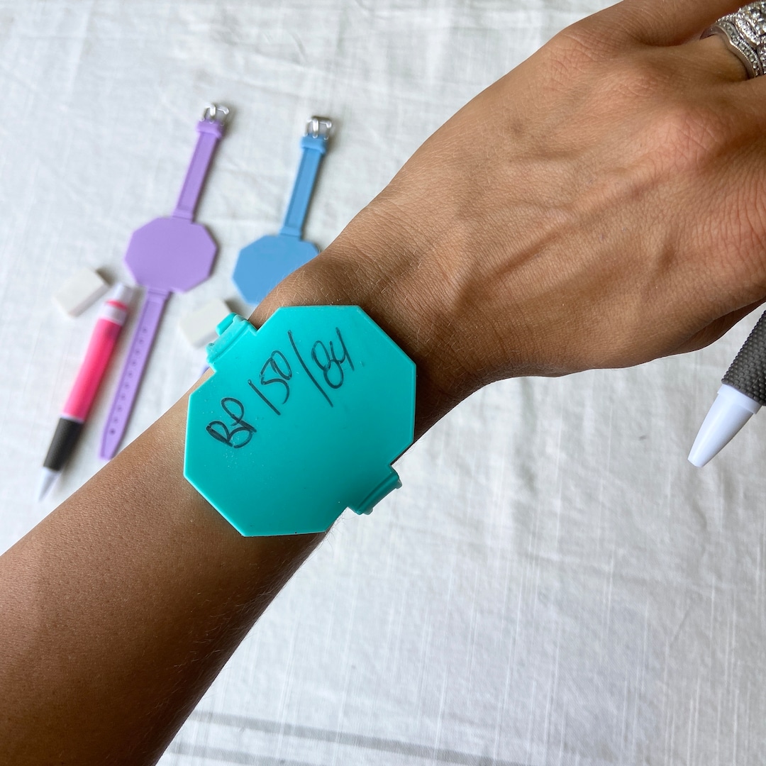 Note Wristband Erasable Set Nurse Gift Wrist Notepad Set Police Office