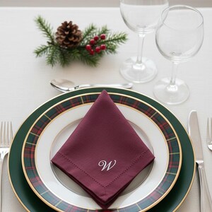 embroidered linen napkin personalized monogram napkin wedding table decor luxury dinner table napkin display custom last name initial napkin embroidered cloth napkin wedding reception tablescape bridal shower table decor baby shower table setting thanksgiving dinner table decor christmas dining table napkins housewarming gift personalized home decor wedding gift newlywed gift rehearsal dinner table display elegant linen napkins hostess gift custom embroidered napkins heirloom table linen luxury
