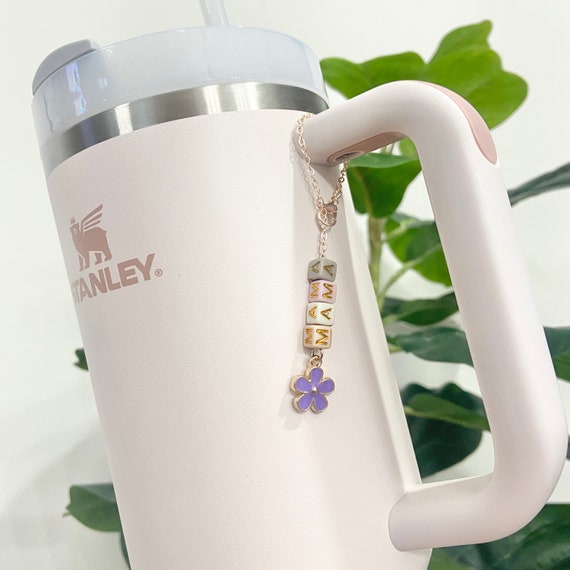 Floral Charm Accessories for Water Bottle Stanley Cup Handle Charm Stanley  Accessories Water Bottle Charm Accessories Stanley Ring 