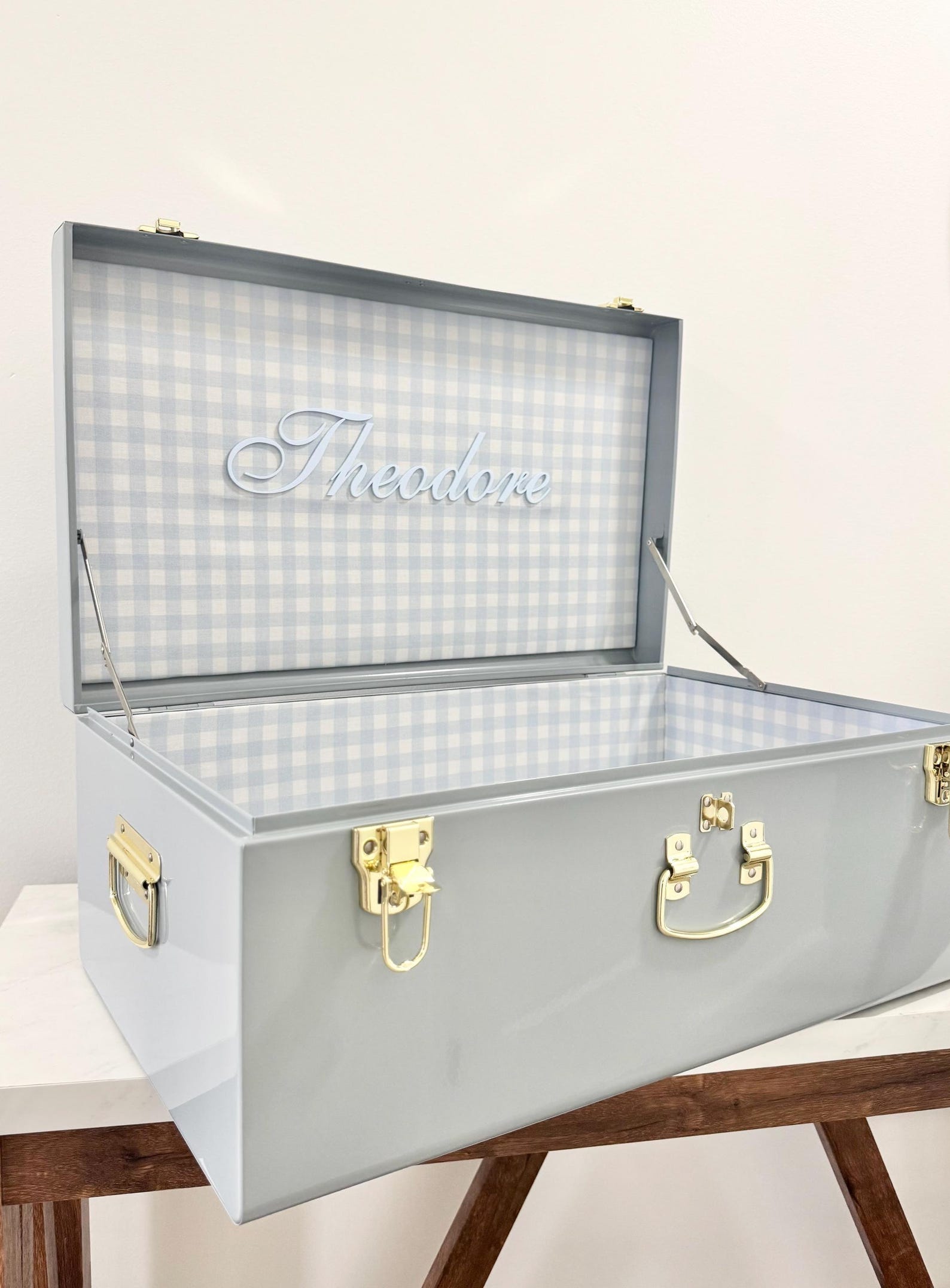 Heirloom Keepsake Trunk Boy First Christmas Grandson Toy Box Baby ...
