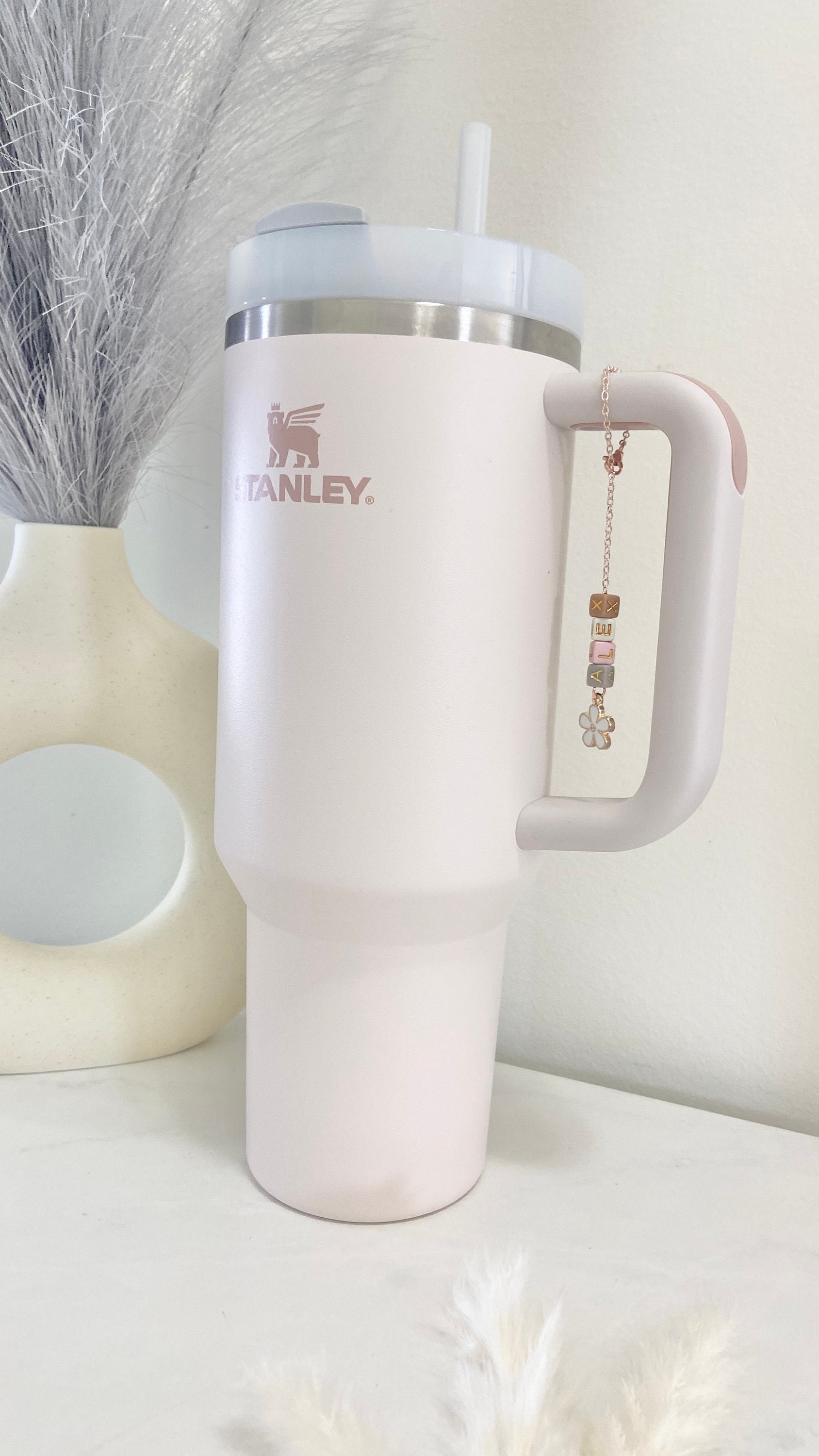 Stanley Tumbler Cup Charm Accessories For Water Bottle Stanley Cup Tumbler Handle  Charm Stanley Accessories Water Bottle Charm Accessories - Stanley Tumbler  - Stylish Stanley Tumbler - Pink Barbie Citron Dye Tie