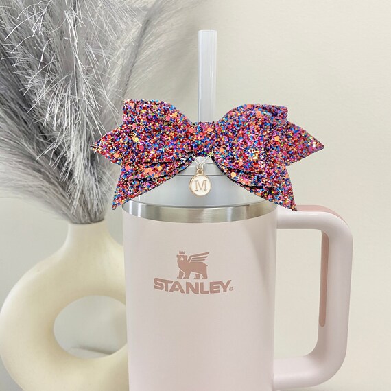 Stanley Cup Accessories Stanley Bow Tumbler Bow Straw Bow Stanley Accessory  Stanley Cup Bow Simple Modern Glitter Bow Best Friend Charm Gift 
