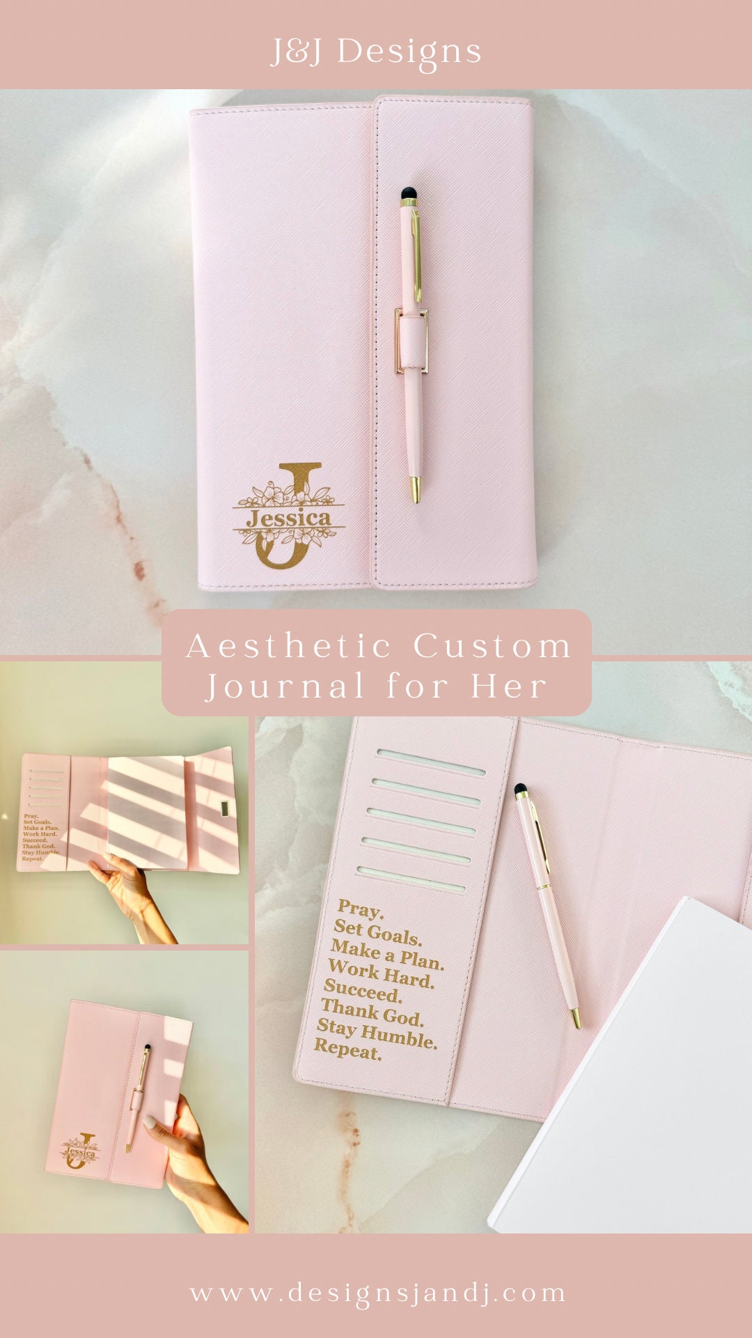 Personalized Refillable Portfolio Engraved Notebook College Graduation Gift Employee Appreciation Business Travel Journal Meeting Notepad