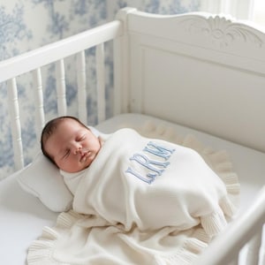 embroidered baby blanket personalized infant gift monogram newborn blanket for grandson custom baby shower keepsake gift for new mom personalized nursery throw blanket newborn crib decor custom embroidered baby blanket monogram newborn keepsake baby throw blanket custom crib bedding gift idea embroidered newborn swaddle blanket personalized baby room decor baby blanket Embroidered Custom Blanket for Baby Boy Ivory Blanket Name Baptism Grandbaby Gift Newborn Baby Shower Keepsake Gift New Baby
