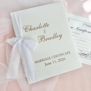 Heiratsurkunde Halter für Hochzeitsurkunde Andenken Andenken Buch für Heirat Urkunde Ordner Einzigartige Geschenke für Braut Paar