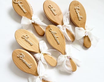 Custom Hairbrush Party Favor for Bridal Party Gift Bulk Wedding Party Bridesmaid Gift for Sweet 16 Birthday Party Favors for Teen Girl Gift