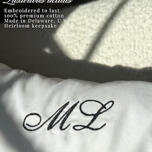 embroidered pillowcase with name personalized pillow cover with initial monogram custom name pillow for bride keepsake gift newly engaged friend wedding shower present engagement gift idea bridal bedroom decor heirloom pillow cover custom wedding pillow personalized home decor romantic bride to be engagement keepsake personalized bedding monogram pillowcase custom name embroidery wedding anniversary bridal shower decor sentimental keepsake pillow best friend engagement embroidered pillow cover